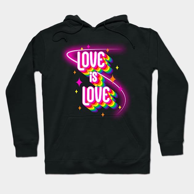 Love is Love Hoodie by Maggie Cat Lady Jacques